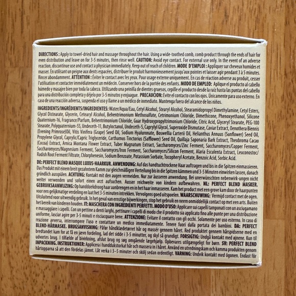 THE SCIENCE OF TEN PERFECT BLEND HAIR MASQUE - Picture 3 of 4